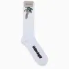 PALM ANGELS PALM ANGELS WHITE SPORT SOCKS WITH INLAY MEN