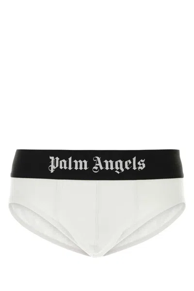 Palm Angels White Stretch Cotton Brief Set