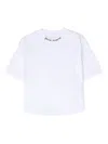 PALM ANGELS WHITE T-SHIRT WITH CLASSIC LOGO