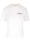 PALM ANGELS WHITE T-SHIRT WITH LOGO
