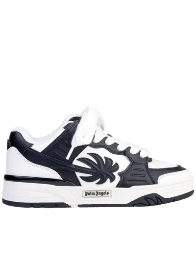 Palm Angels White Venice Sneakers Palm Tree Sneakers In Black