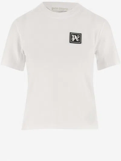 Palm Angels Ski Club Cotton T-shirt In White