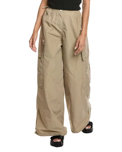 Palm Angels Wide Leg Cargo Pant In Animal Print
