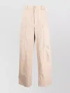 Palm Angels Pa Monogram-embroidery Wide-leg Trousers