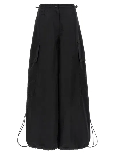 PALM ANGELS WIDE-LEG NYLON PARACHUTE PANTS WITH ADJUSTABLE CUFFS