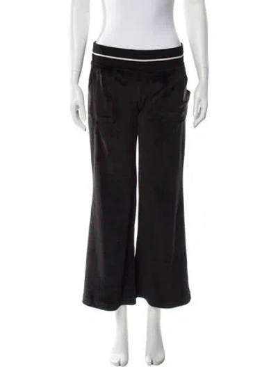 Pre-owned Palm Angels Wide Leg Pants In Black