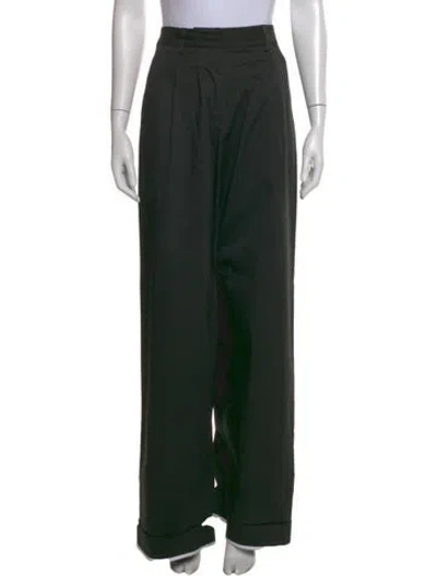 Pre-owned Palm Angels Wide Leg Pants In Black