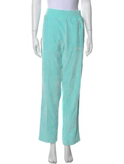Pre-owned Palm Angels Wide Leg Pants W/ Tags In Blue