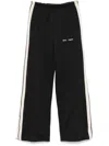 Palm Angels Wide-leg Trousers With Contrasting Stripe Detail In Black
