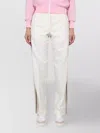 Palm Angels Wide Leg Wool Trousers With Side Stripe