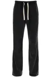 Palm Angels Wide-legged Travel Pants For Comfortable In Black