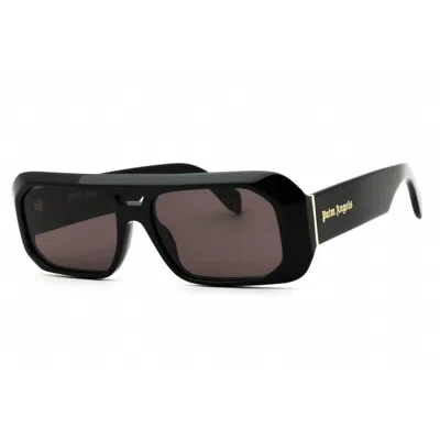 Palm Angels Willow Dark Grey Rectangular Men's Sunglasses Peri102 1007 57 In Black