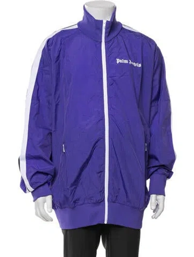 Pre-owned Palm Angels Windbreaker In Purple