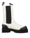 Palm Angels Woman Ankle Boots White Size 8 Soft Leather