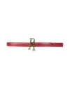 Palm Angels Woman Belt Burgundy Size Onesize Leather In Pink