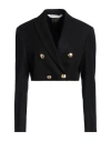 Palm Angels Black Wool Blend Blazer In Black