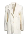Palm Angels Knitted Tape-detail Blazer In White
