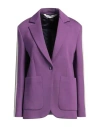 Palm Angels Blazer Mit Fallendem Revers In Purple
