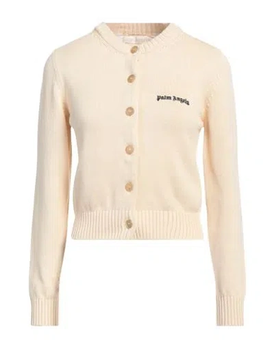 Palm Angels Woman Cardigan Beige Size S Cotton, Polyester