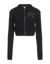 Palm Angels Monogram-appliqu� Zip-up Sweatshirt In Black