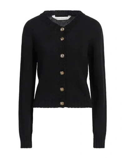 Palm Angels Woman Cardigan Black Size L Wool, Polyamide, Acrylic