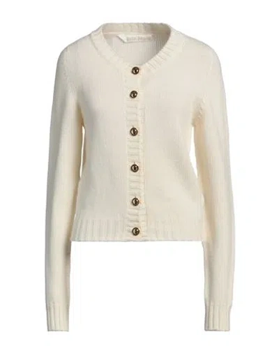 Palm Angels Woman Cardigan Ivory Size M Wool, Polyamide, Acrylic In White