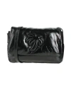 Palm Angels Mini Soft Palm Bridge Logo Shoulder Handbag 22x14x4 Cm In Black