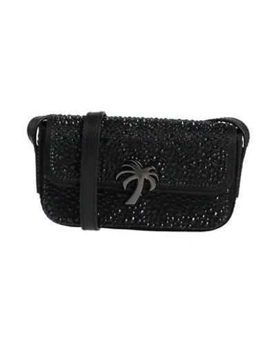 Palm Angels Woman Cross-body Bag Black Size - Polyamide, Calfskin