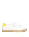 Palm Angels Woman Espadrilles White Size 8 Leather In White