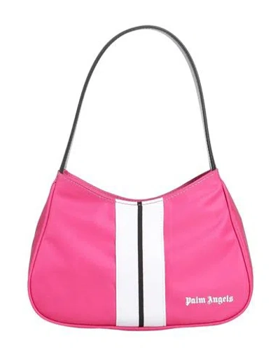 Palm Angels Woman Handbag Fuchsia Size - Polyamide, Calfskin In Pink