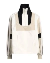 Palm Angels Woman Jacket Cream Size S Polyester, Elastane In White
