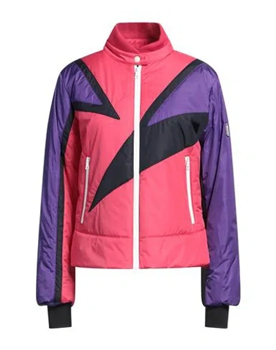 PALM ANGELS PALM ANGELS WOMAN JACKET FUCHSIA SIZE L POLYAMIDE, COTTON, ELASTANE