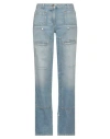 Palm Angels Knee-panel Faded Jeans In Blue