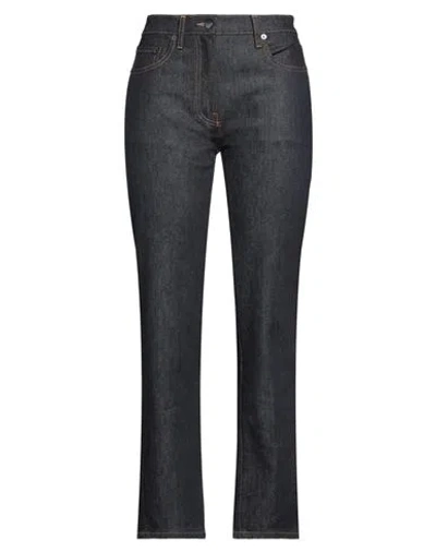 Palm Angels Woman Jeans Blue Size 28 Cotton, Elastane