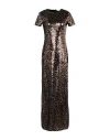 Palm Angels Woman Maxi Dress Brown Size M Polyester, Polyamide, Elastane In Brown