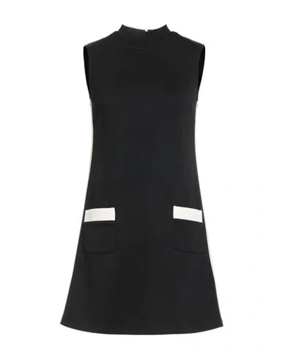 PALM ANGELS PALM ANGELS WOMAN MINI DRESS BLACK SIZE S POLYESTER, ELASTANE