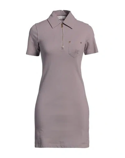 Palm Angels Woman Mini Dress Mauve Size L Cotton, Polyester In Purple