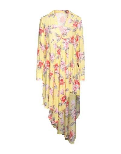 Palm Angels Short Dresses In Yellow