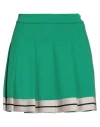 Palm Angels Woman Mini Skirt Green Size L Polyester, Cotton In Green