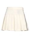 Palm Angels Woman Mini Skirt Ivory Size 6 Polyester In White