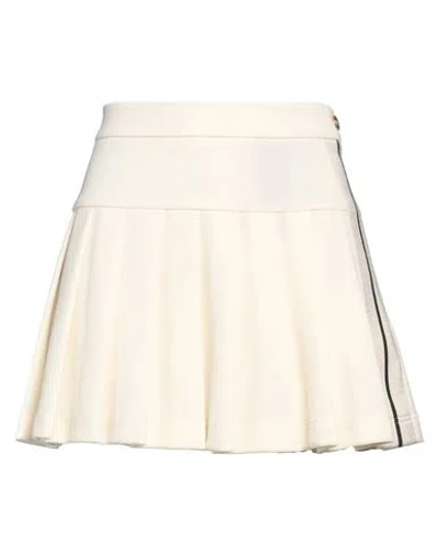 Palm Angels Woman Mini Skirt Ivory Size 6 Polyester In White