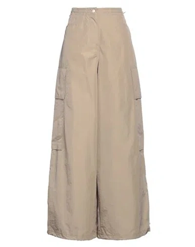 PALM ANGELS PALM ANGELS WOMAN PANTS BEIGE SIZE 6 POLYAMIDE, POLYESTER