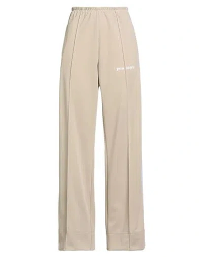 Palm Angels Woman Pants Beige Size 8 Recycled Polyester In Neutral