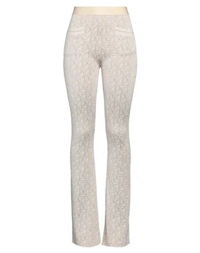 PALM ANGELS PALM ANGELS WOMAN PANTS BEIGE SIZE M VISCOSE, POLYESTER, POLYAMIDE