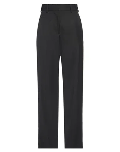 Palm Angels Woman Pants Black Size 4 Polyester, Virgin Wool, Cotton