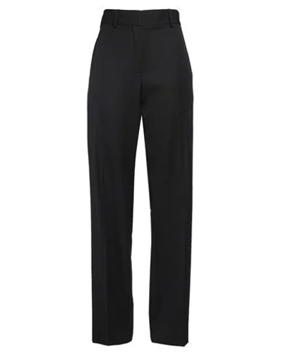 Palm Angels Woman Pants Black Size 6 Polyester, Virgin Wool