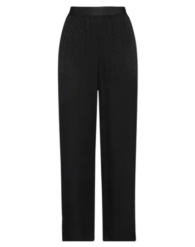 Palm Angels Woman Pants Black Size 8 Silk, Polyester, Polyamide, Elastane