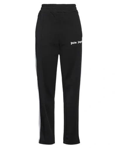 Palm Angels Woman Pants Black Size L Polyester In Black