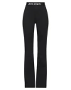 Palm Angels Logo-waistband Flared Leg Pants In Black