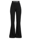Palm Angels Logo-waistband Flared Leg Pants In Black